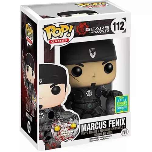 Funko Pop! Marcus Fenix #112 Black Lancer Gears of War Box