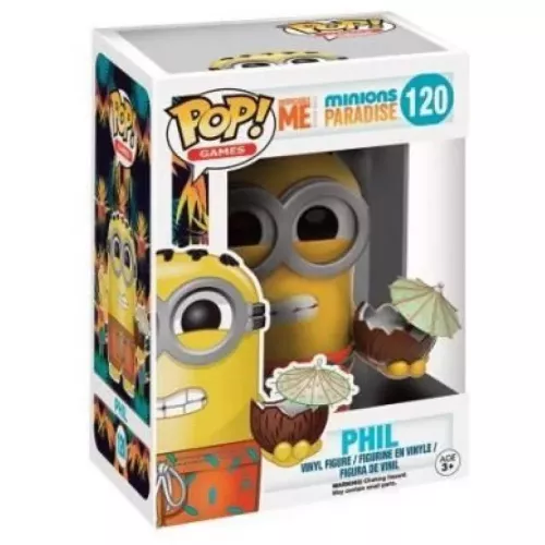 Funko Pop! Phil #120 Despicable Me Minion Made Minions Paradise Box