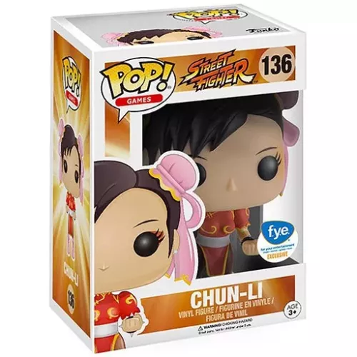 Funko Pop! Chun-Li #136 Red Street Fighter Games Vinyl Figure Box