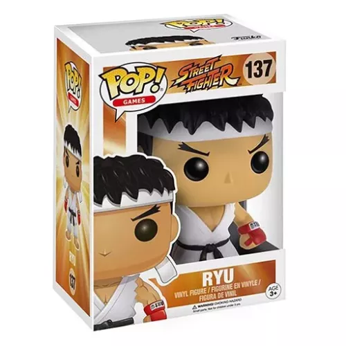 Funko Pop! Ryu #137 White Headband Street Fighter Games Box