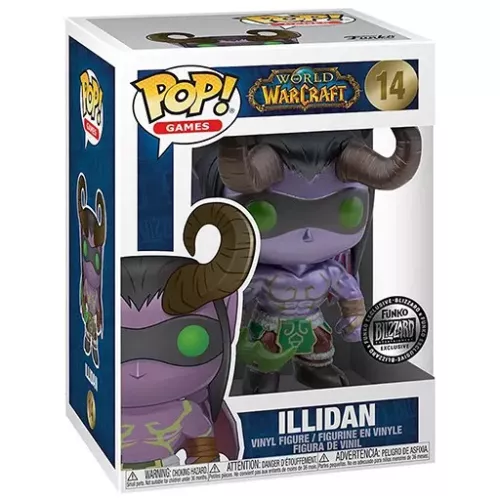 Funko Pop! Illidan #14 Metallic World of Warcraft Games Box