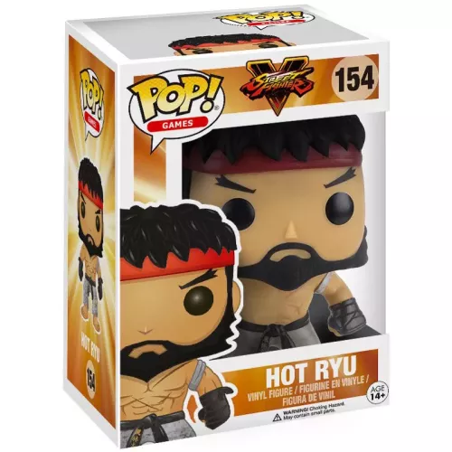 Funko Pop! Hot Ryu #154 Street Fighter V Games Vinyl Figure Box