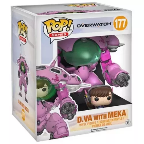 Funko Pop! D.Va with Meka #177 Pink 6 Inch Overwatch Box