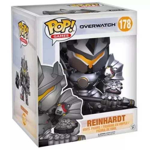 Funko Pop! Reinhardt #178 6 Inch Overwatch Games Vinyl Figure Box