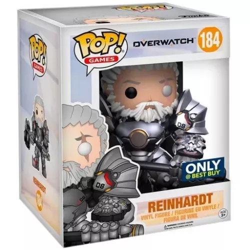 Funko Pop! Reinhardt #184 Unmasked 6 Inch Overwatch Box