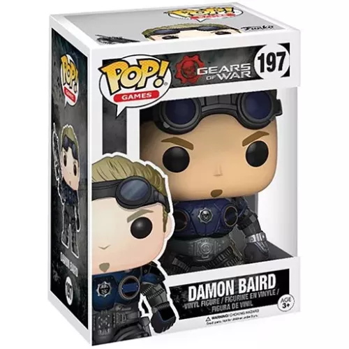 Funko Pop! Damon Baird #197 with Armor Gears of War Box