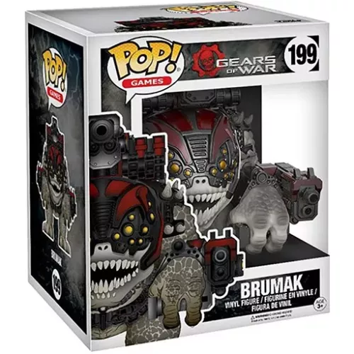 Funko Pop! Brumak #199 6 Inch Gears of War Games Vinyl Figure Box