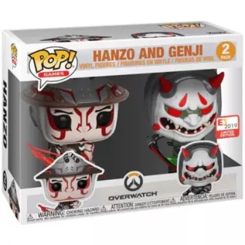 Funko Pop! Hanzo 2 Pack Overwatch Games Vinyl Figure Box