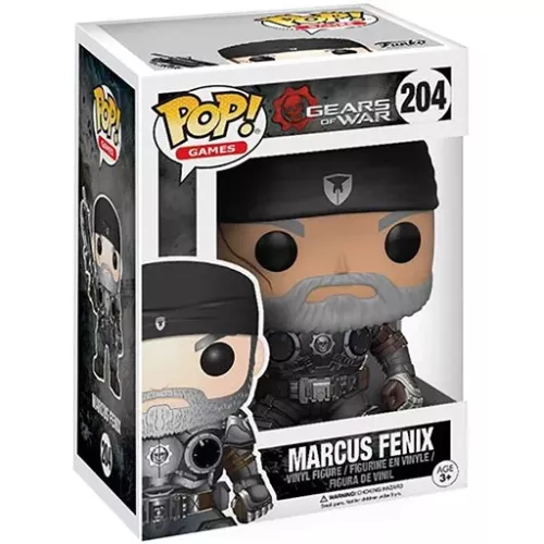 Funko Pop! Marcus Fenix #204 Old Man Gears of War Games Box