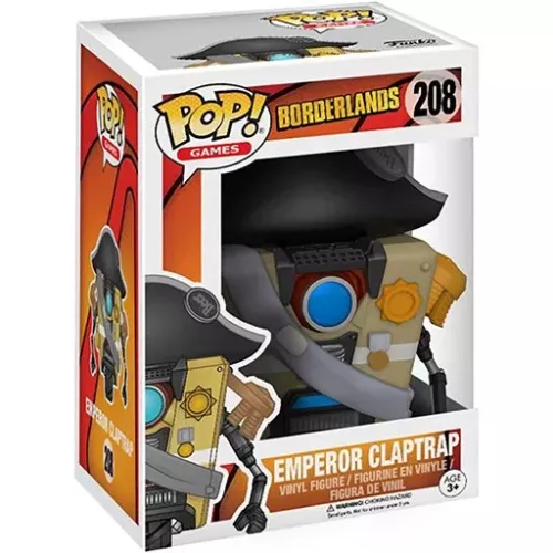 Funko Pop! Emperor Claptrap #208 Borderlands Games Box