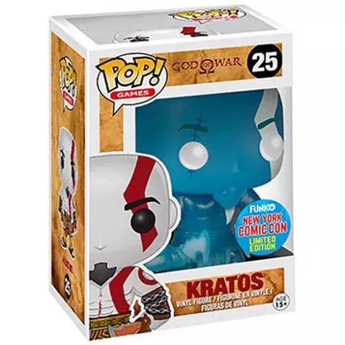 Funko Pop! Kratos #25 Blue God of War Games Vinyl Figure Box