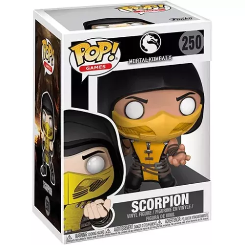 Funko Pop! Scorpion #250 Mortal Kombat Games Vinyl Figure Box