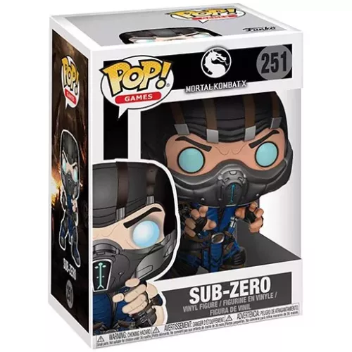 Funko Pop! Sub-Zero #251 Mortal Kombat Games Vinyl Figure Box