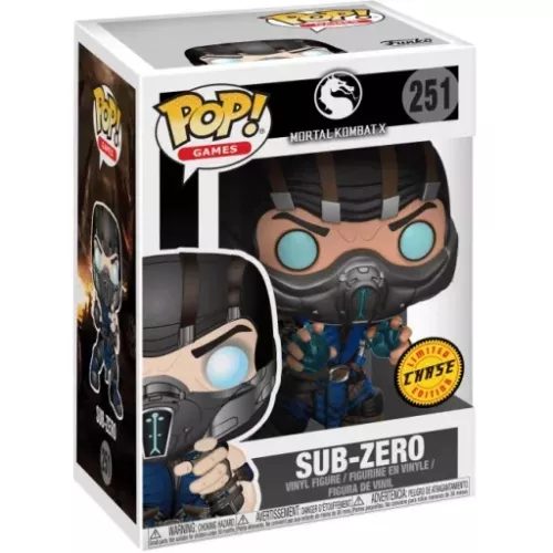 Funko Pop! Sub-Zero #251 Ice Hands Chase Mortal Kombat Box