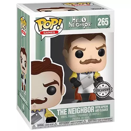 Funko Pop! The Neighbor with Apron and Cleaver #265 Box