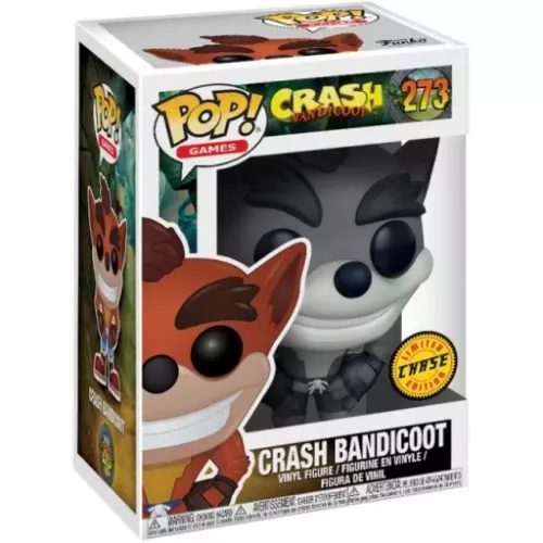 Funko Pop! Crash Bandicoot #273 Chase Black and White Box