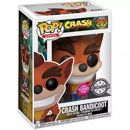 Funko Pop! Crash Bandicoot #273 Flocked Games Vinyl Figure Box