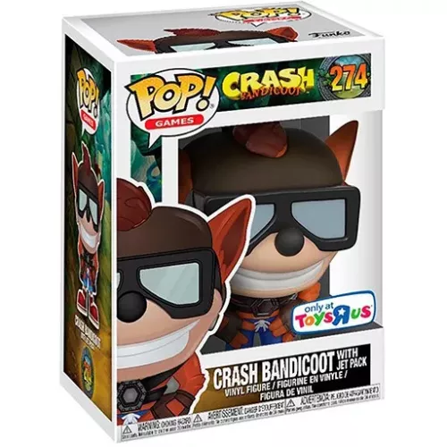 Funko Pop! Crash Bandicoot with Jet Pack #274 Games Box