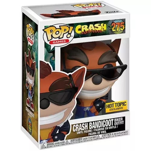 Funko Pop! Crash Bandicoot Biker Outfit #275 Games Box