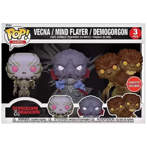 Funko Pop! Vecna 3 Pack Dungeons & Dragons Games Vinyl Figure Box