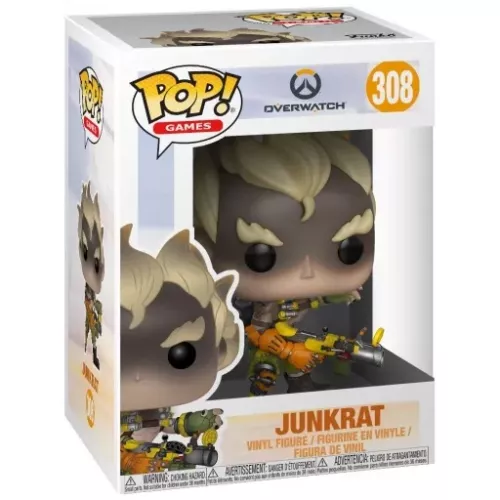 Funko Pop! Junkrat #308 Overwatch Games Vinyl Figure Box
