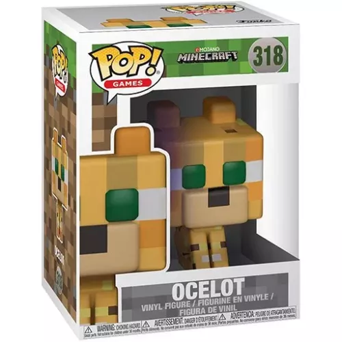 Funko Pop! Ocelot #318 Mojang Minecraft Games Vinyl Figure Box