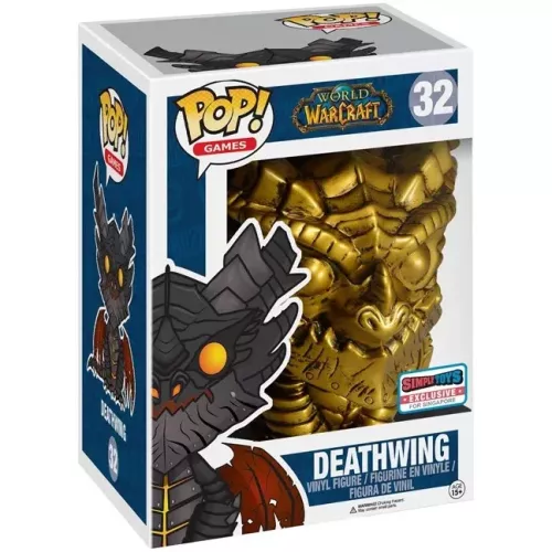 Funko Pop! Deathwing #32 6 Inch Gold World of Warcraft Box