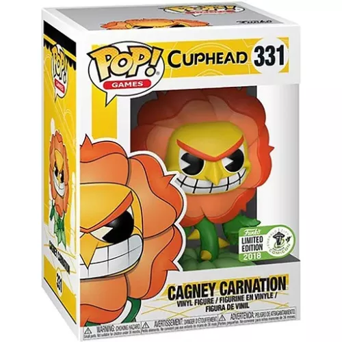 Funko Pop! Cagney Carnation #331 Cuphead Games Vinyl Figure Box
