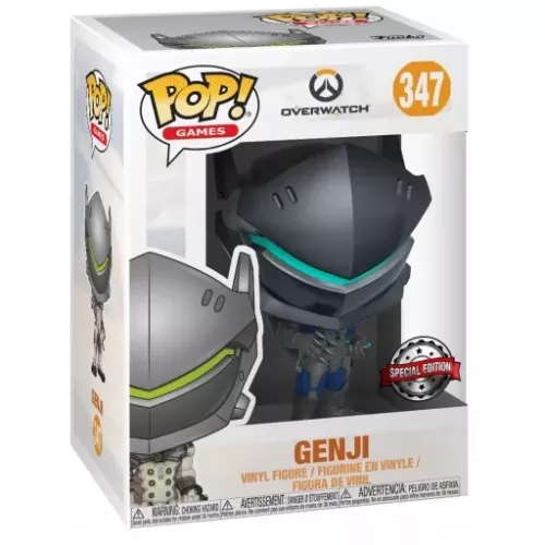 Funko Pop! Genji #347 Carbon Fiber Overwatch Games Box