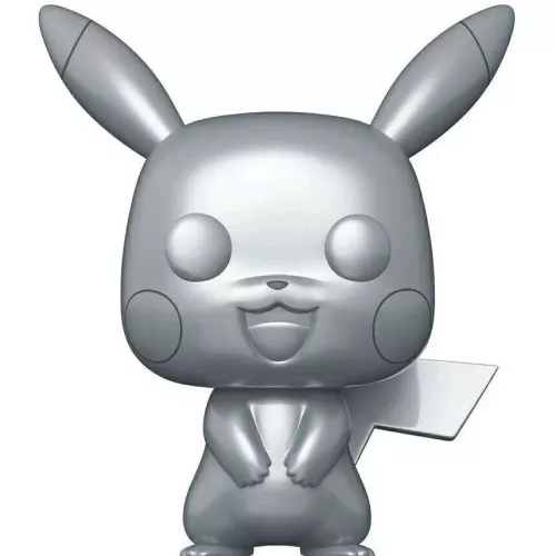 Funko Pop! Pikachu #353 10 Inch Metallic Silver Pokémon