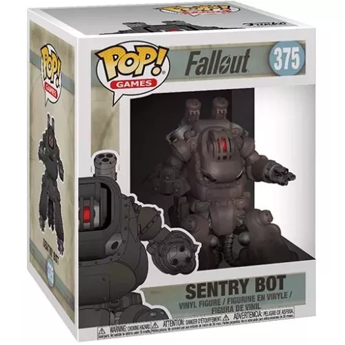 Funko Pop! Sentry Bot #375 6 Inch Fallout Games Vinyl Figure Box
