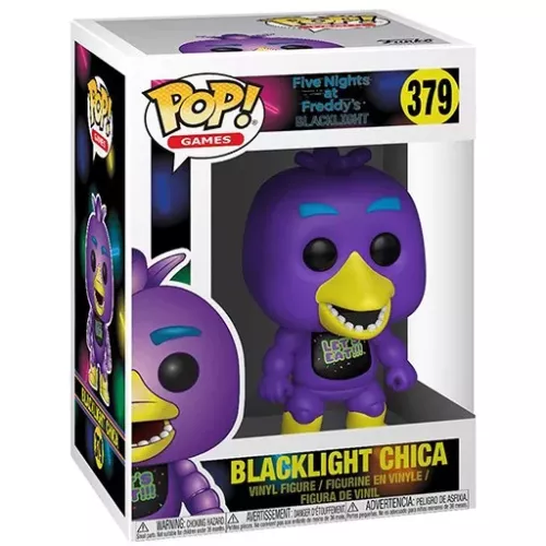 Funko Pop! Blacklight Chica #379 Five Nights at Freddy's Blacklight Box
