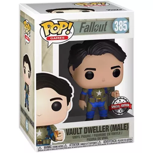 Funko Pop! Vault Dweller (Male) #385 with Mentats Fallout Box