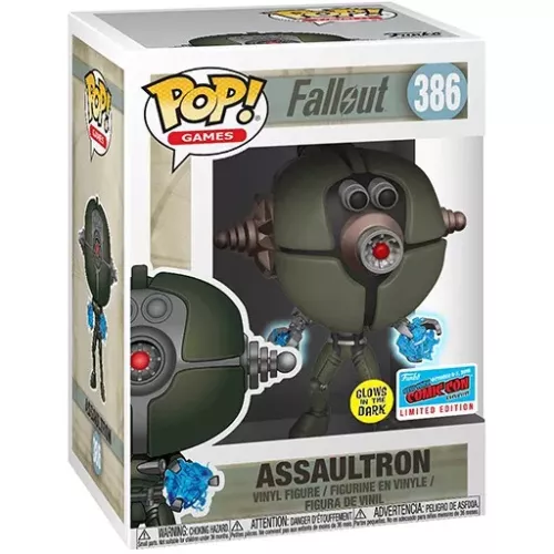 Funko Pop! Assaultron #386 Invader Model Glows in the Dark Box