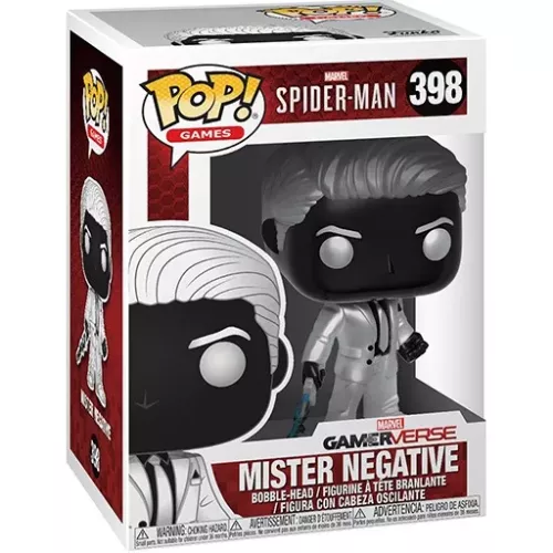 Funko Pop! Mister Negative #398 Marvel Spider-Man Games Box