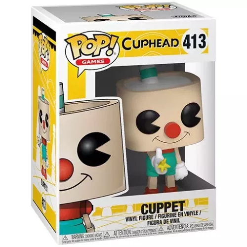 Funko Pop! Cuppet #413 Cuphead Games Vinyl Figure Box