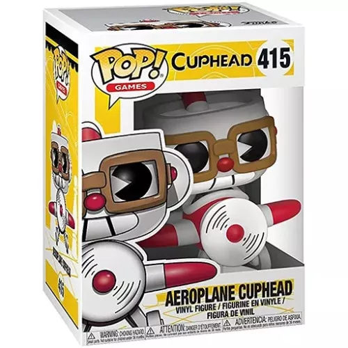Funko Pop! Aeroplane Cuphead #415 Games Vinyl Figure Box