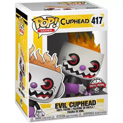 Funko Pop! Evil Cuphead #417 Games Vinyl Figure Box