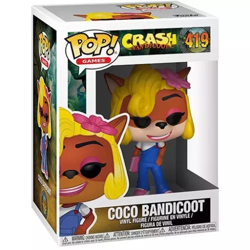 Funko Pop! Coco Bandicoot #419 Crash Bandicoot Games Box