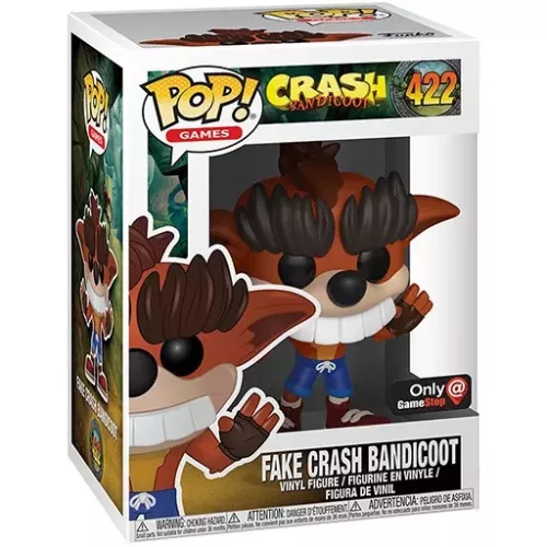 Funko Pop! Fake Crash Bandicoot #422 Games Vinyl Figure Box