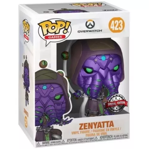 Funko Pop! Zenyatta #423 Cultist Overwatch Games Vinyl Figure Box