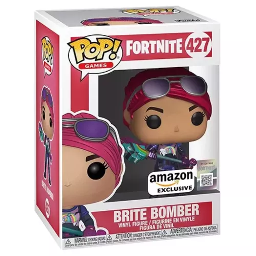 Funko Pop! Brite Bomber #427 Metallic Fortnite Games Box