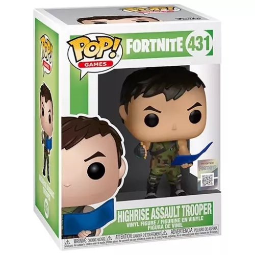 Funko Pop! Highrise Assault Trooper #431 Fortnite Games Box