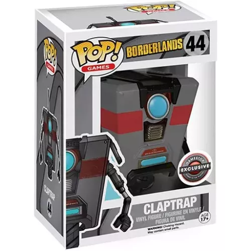 Funko Pop! Claptrap #44 Gray Borderlands Games Vinyl Figure Box