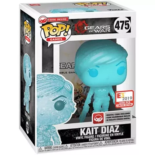 Funko Pop! Kait Diaz #475 Blue Gears of War Games Vinyl Figure Box