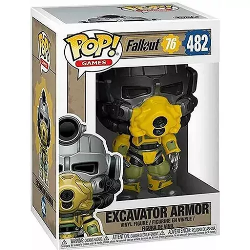 Funko Pop! Excavator Armor #482 Fallout 76 Games Vinyl Figure Box