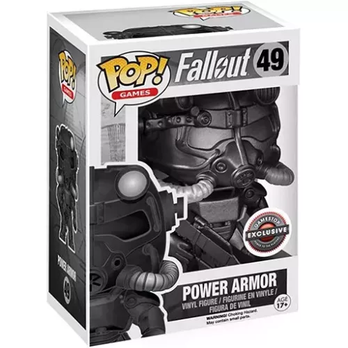 Funko Pop! Power Armor #49 Black and White Fallout Box