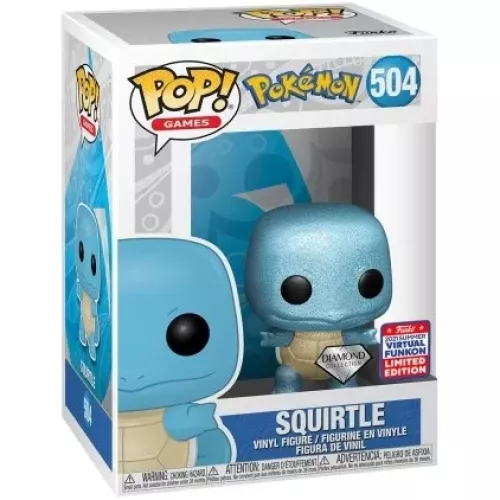 Funko Pop! Squirtle #504 Diamond Collection Pokémon Box