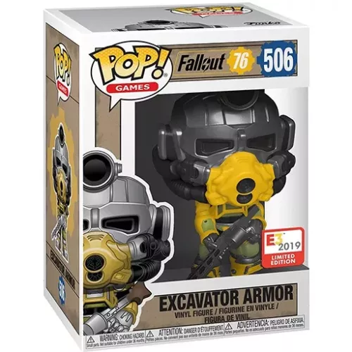 Funko Pop! Excavator Armor #506 Fallout 76 Games Vinyl Figure Box