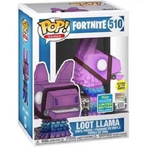 Funko Pop! Loot Llama #510 Glows in the Dark Fortnite Box